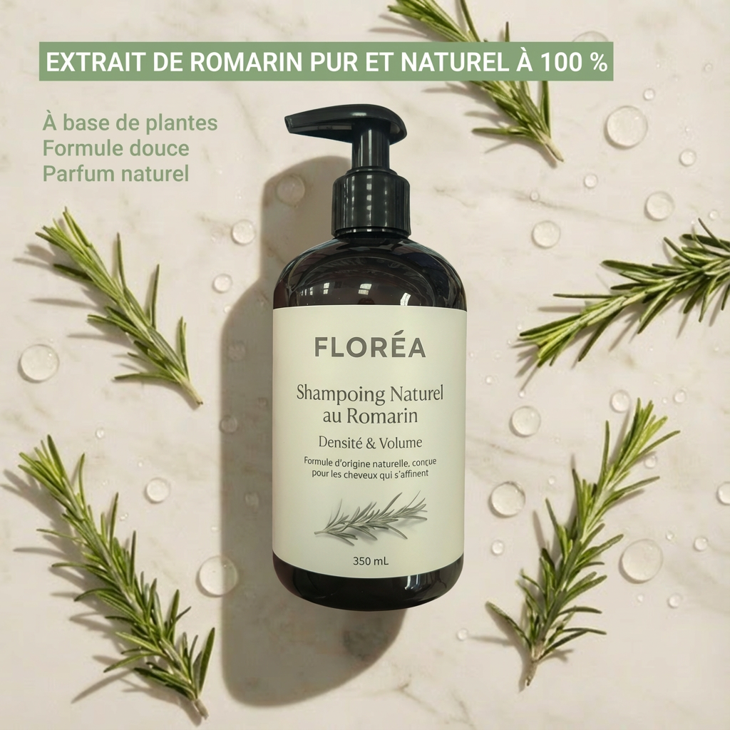 Shampoing Naturel au Romarin – Densité & Volume